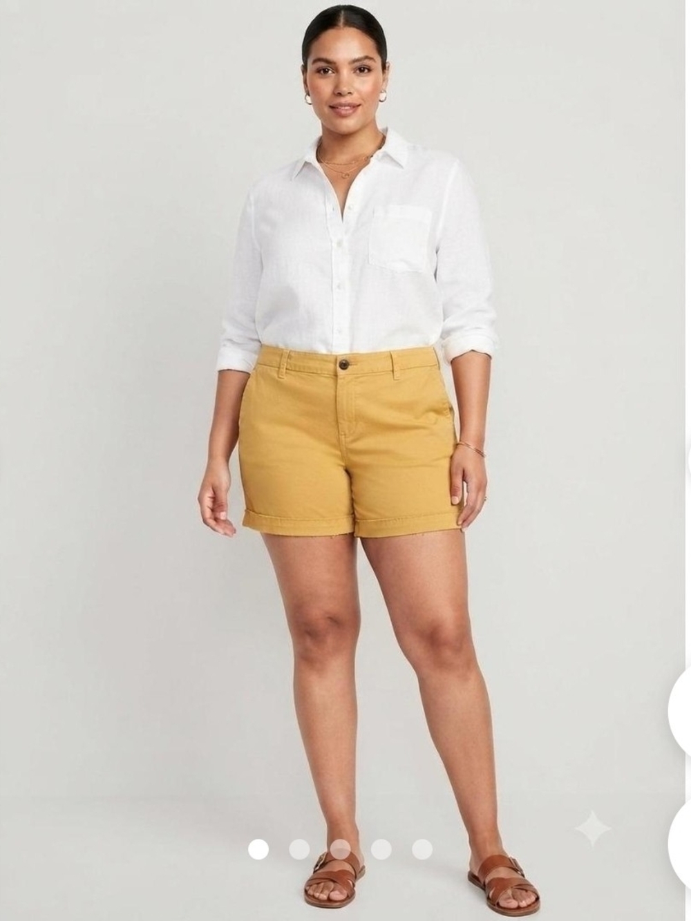 NWOT Old Navy Mustard Mid-Rise Women's Shorts